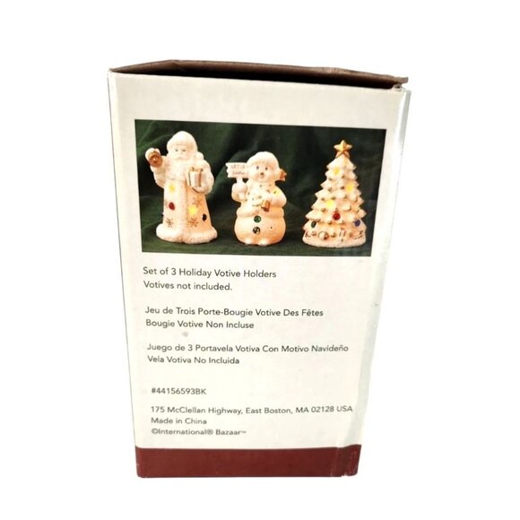 Set Of 3 International Bazaar Holiday Votive Candle Holders - Picture 6 of 6